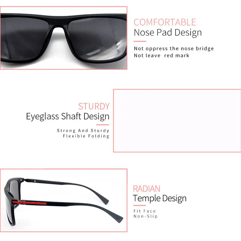 

KANDREA 2020 Fashion New Oversized Women & Men Sunglasses Square Ultem Unisex Goggles Classic Polarized Optical Spectacles