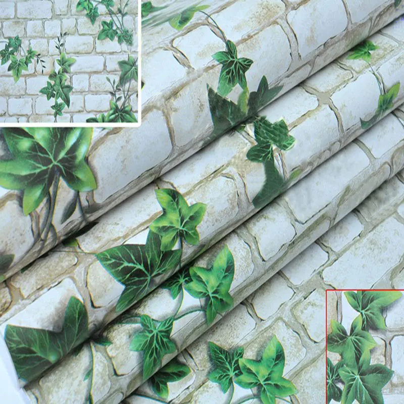 

children Korean PVC Wallpaper Self Adhesive Waterproof baby Wall Sticker Creeper Bedroom Warm European small Flowers10m*45cm