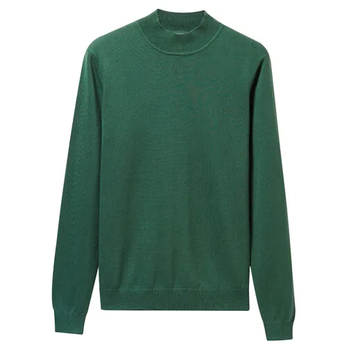 27Green Giordano женская водолазка с круглым воротом и длинными рукавами, из натурального хлопка - Цвет: 27Green