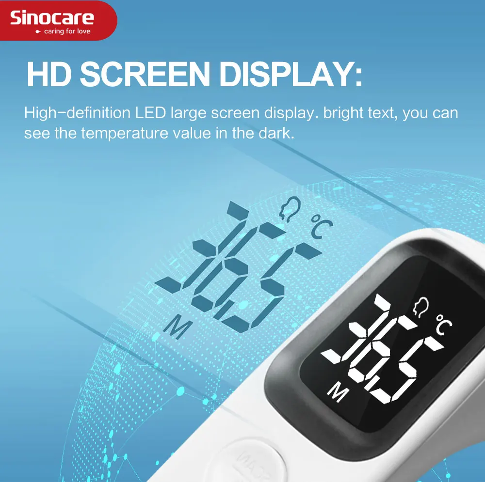 Medical Microtech Sinocare Infrared Thermometer Medical-devices Body Measurement Forehead Ear Non-Contact Adult Baby Children |