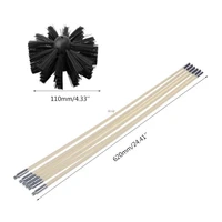 chimney cleaner brush rods kit electrical rotary drill drive sweeping power tool flexible chimney fireplace nylon cleaning brush