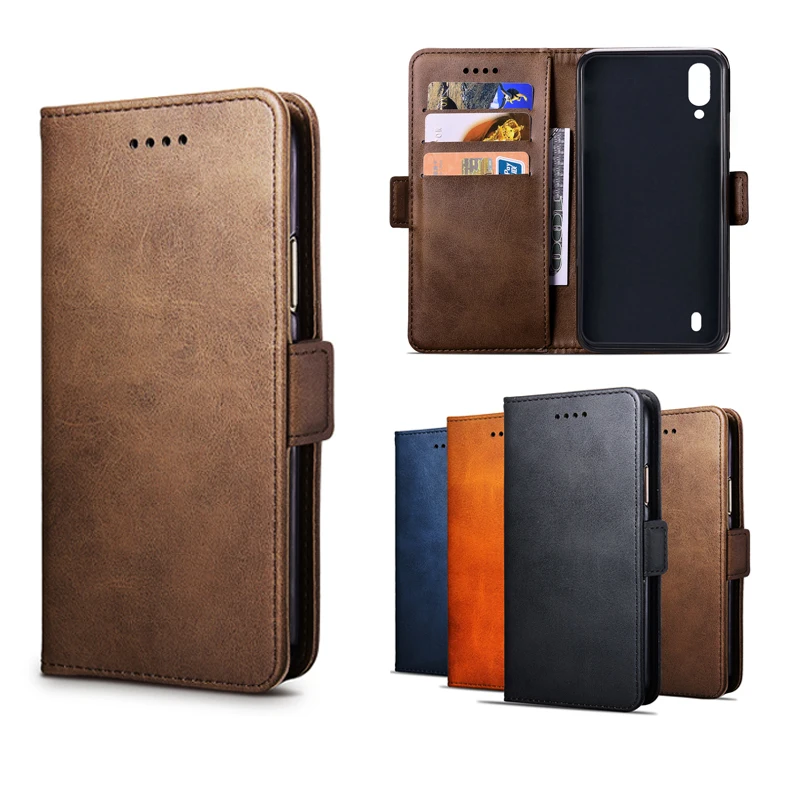 Кожаный флип чехол для Blackview A60 Pro Мягкая силиконовая задняя крышка кошелек