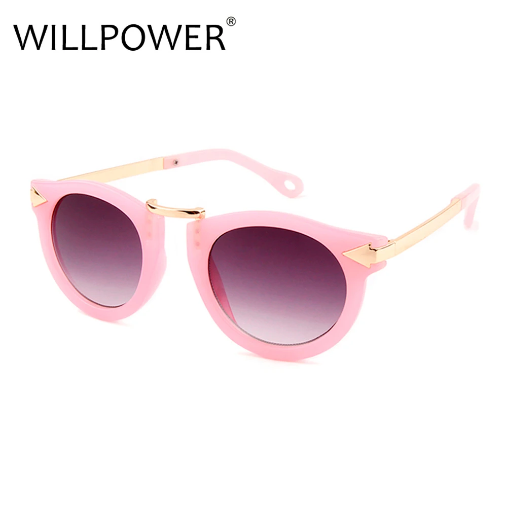 WILLPOWER 2018 Модные металлические круглые солнцезащитные очки UV400 Винтажные для