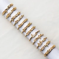 todorova gold color 12 constellation open rings for women letter cancer leo virgo libra rings zodiac sign jewelry for women