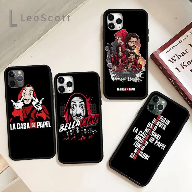 

Nairobi Berlin Denver la casa de papel money Phone Cases for iPhone 11 12 pro XS MAX 8 7 6 6S Plus X 5S SE 2020 XR Soft silicone