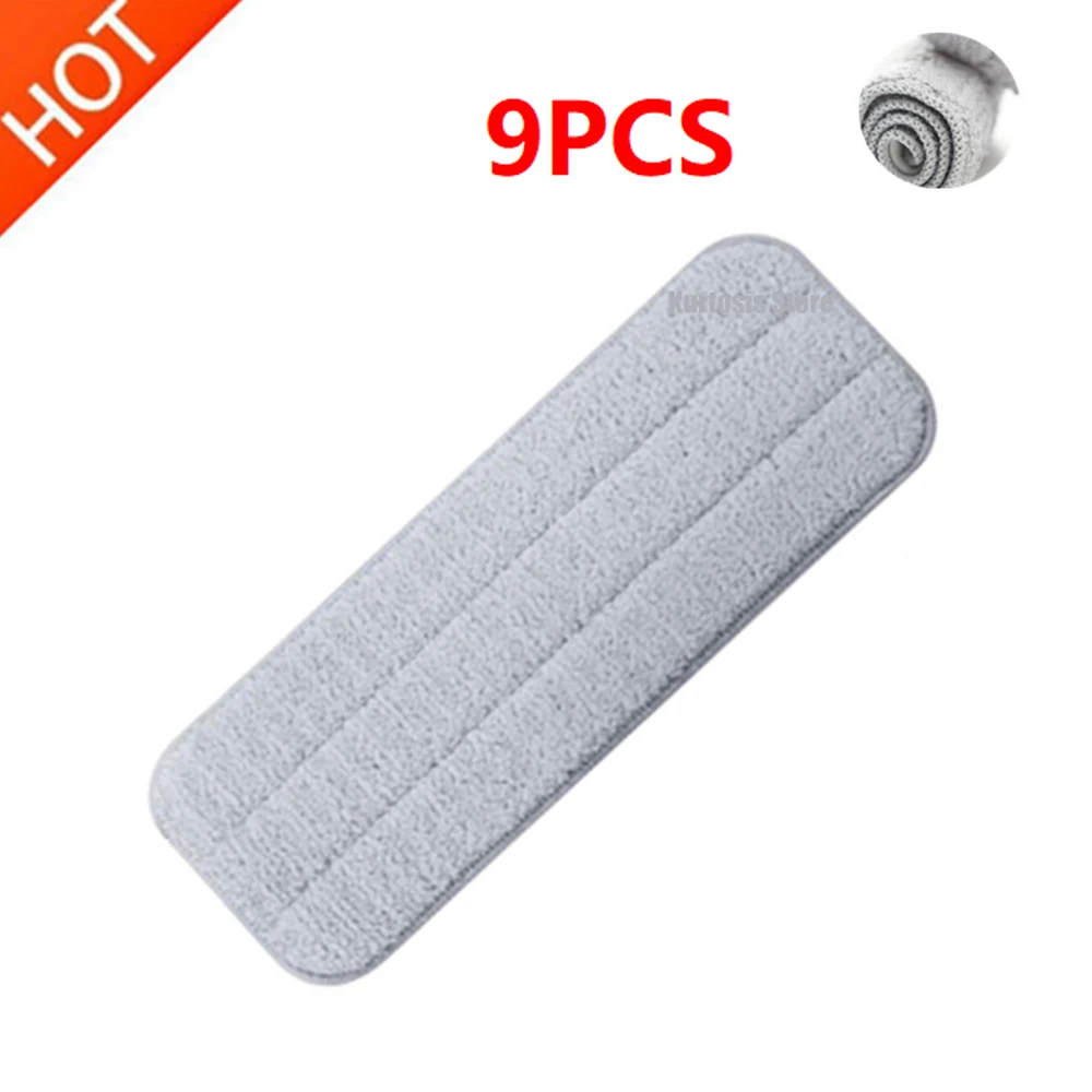 

360 Rotating Cleaning Cloth Head Wooden Carbon Fiber Cloth 9pc Xiaomi Mijia Deerma TB500 TB800 Mop for Mi Mijia Water Spray Mop