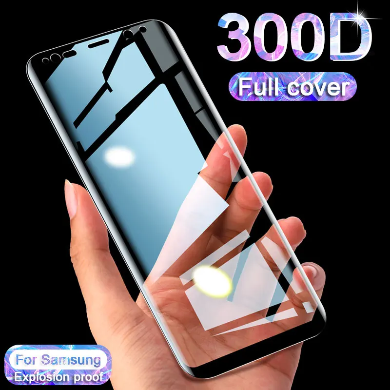 300D закаленное стекло для samsung Galaxy S9 S8 Plus S10 Note 8 9 10 Полный экран протектор на