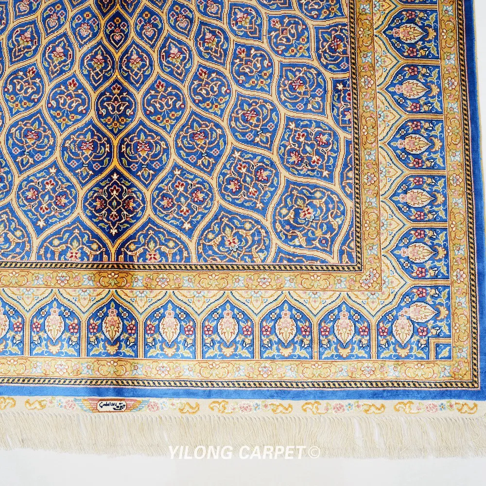 4'x6' Traditional Qum Carpet Vantage Antique Handmade Rugs For Sale (ZQG587A) | Дом и сад