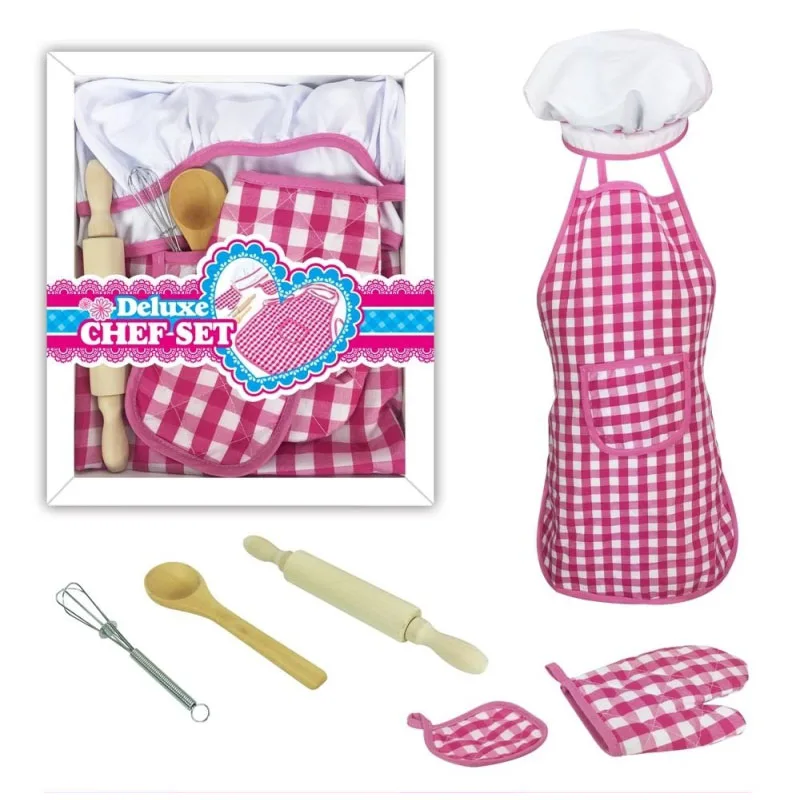 

Chef Set Role Play Children Kitchen Cooking Baking Girls Kitchen Toys Costume Cooker Play Kit Friends Game Pretend Toys Gifts