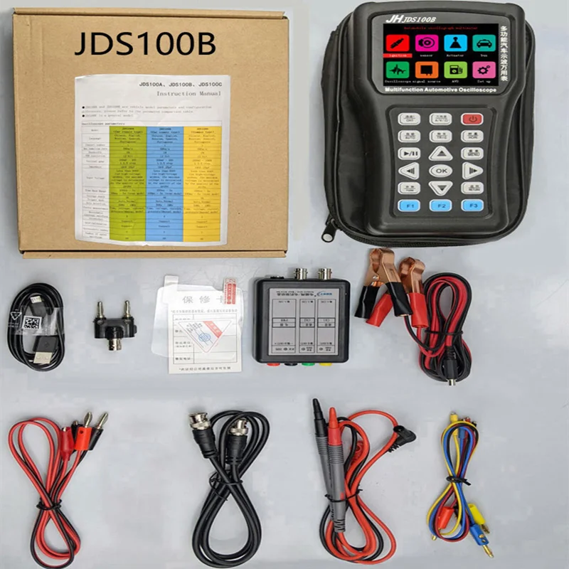 Jinhan Handheld Oscilloscope JDS100A/JDS100B/JDS100C 3.2-Inch High-Definition LED Screen M4F Processor 1M Real-Time Broadband |
