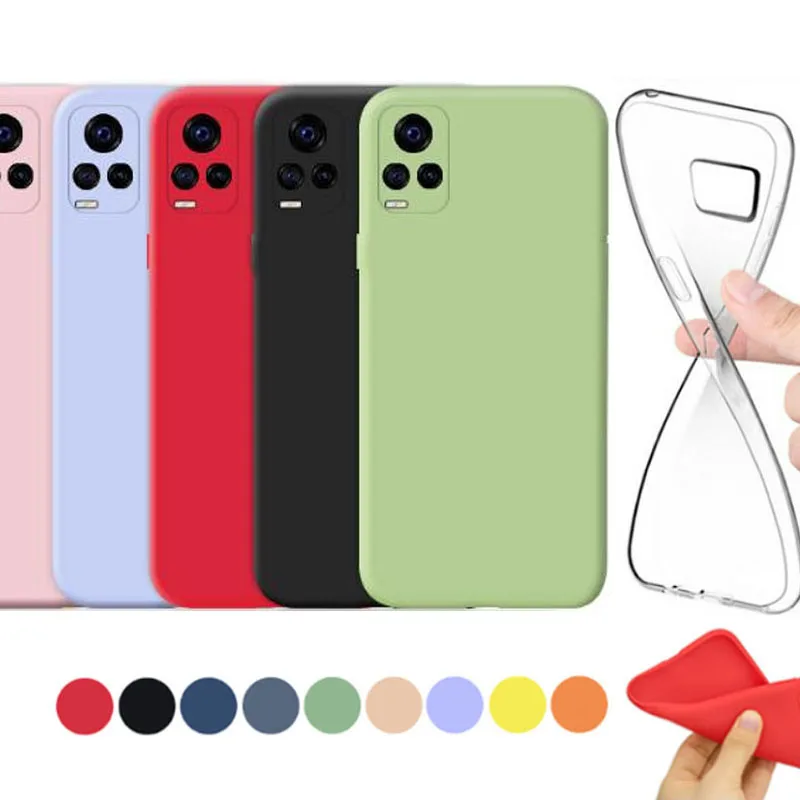 

SUREHIN silicone case for VIVO S7 cover transparent black pink purple coque yellow blue pink clear soft cover for VIVO S7 case