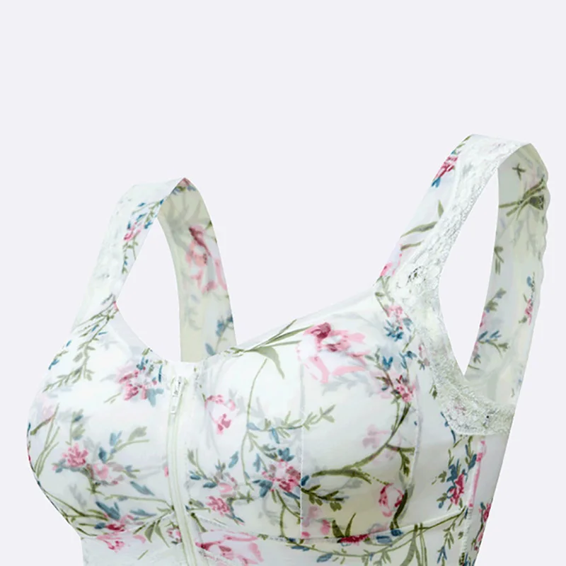 

New Fashion Women Full Cup Big Breasts Small Bra Thin Section Breastfeeding Mesh Gauze No Steel Ring Large Size Underwear