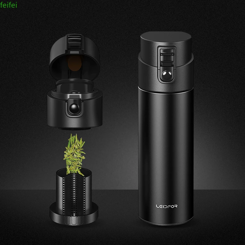 

Термос, термос для чая и кофе, Термокружка Из Нержавеющей Стали для автомобиля и спорта, Изолированная термобутылка для воды, термосы для ча...