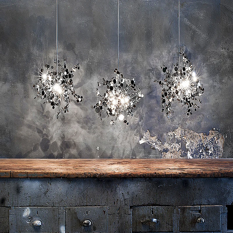 Скандинавская Современная индивидуальная хромированная светодиодная люстра из