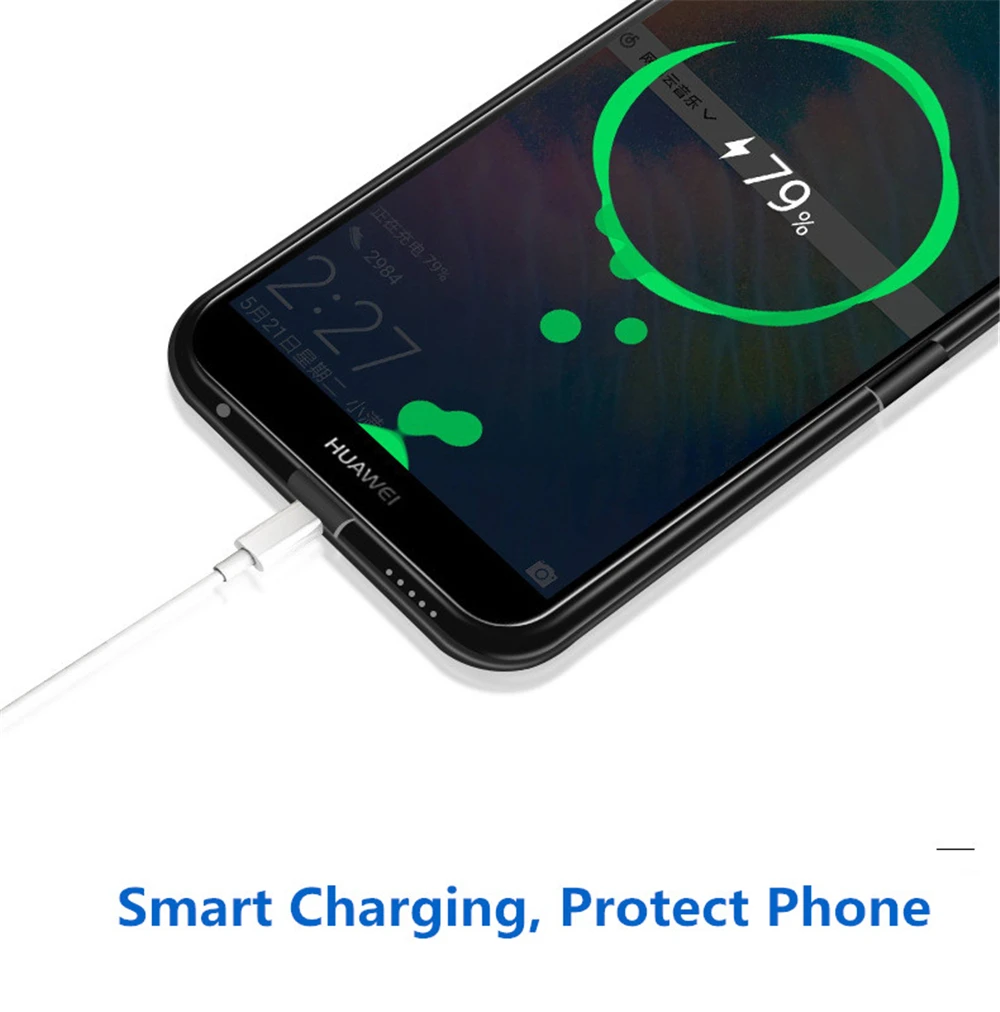 6800 мА/ч Расширенный чехол для телефона с аккумулятором питания для huawei Honor 7A Pro, чехол для резервного зарядного устройства для Honor 7A Pro, чехол для внешнего аккумулятора