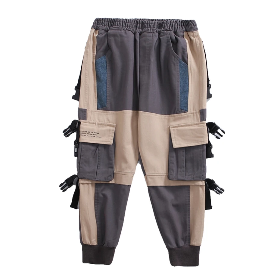 Штаны для мальчиков штаны в стиле пэчворк детские брюки с эластичной резинкой на