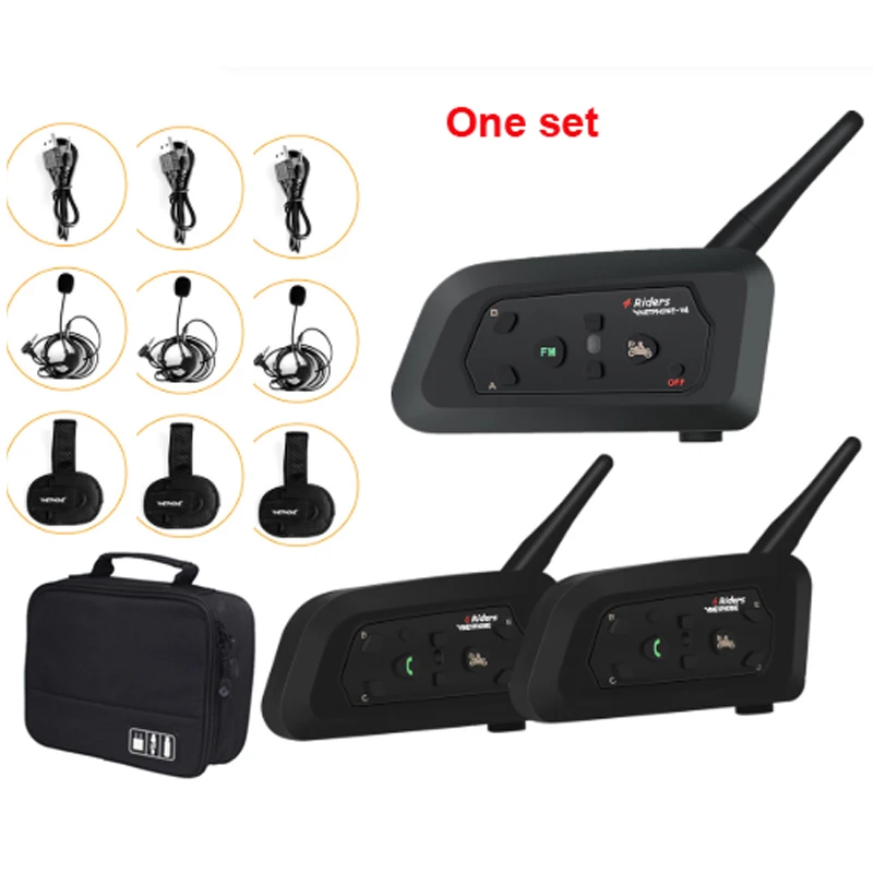 3 пользователей футбол рефери домофон гарнитура Vnetphone V4C V6C 1200 м полный дуплекс Bluetooth наушники футбол конференции домофон