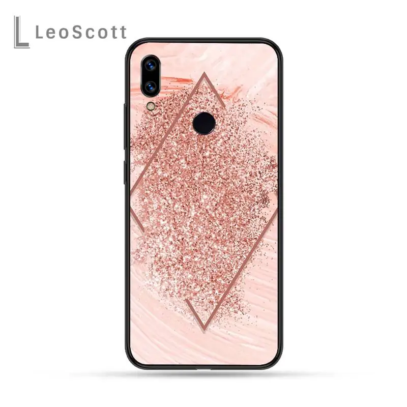 

Gold Rose Love heart Bling Phone Case For Xiaomi Redmi Note 4 4x 5 6 7 8 pro S2 PLUS 6A PRO