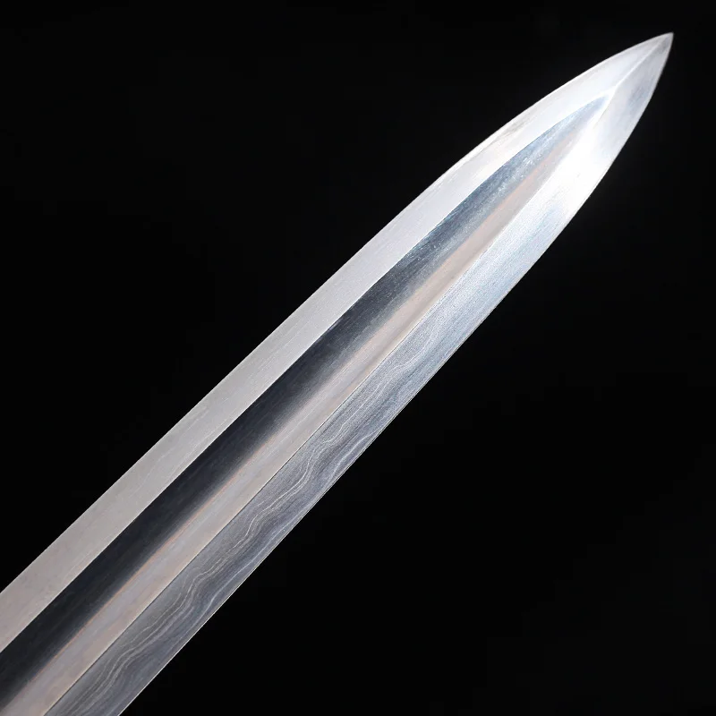 

Han Dynasty Chainese Sword Handmade Folded Steel Damacus Steel Blade Full Tang Blade sharp