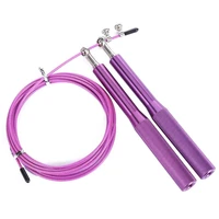 workout rope jump rope training cable ball bearing anti slip handle skipping wire jump rope