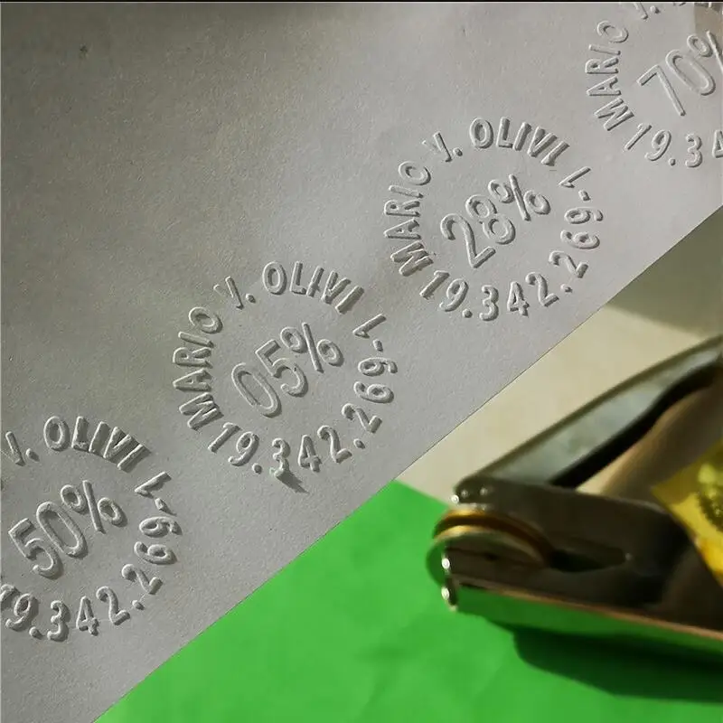 Создайте собственный штамп для тиснения/печать тиснения по индивидуальному