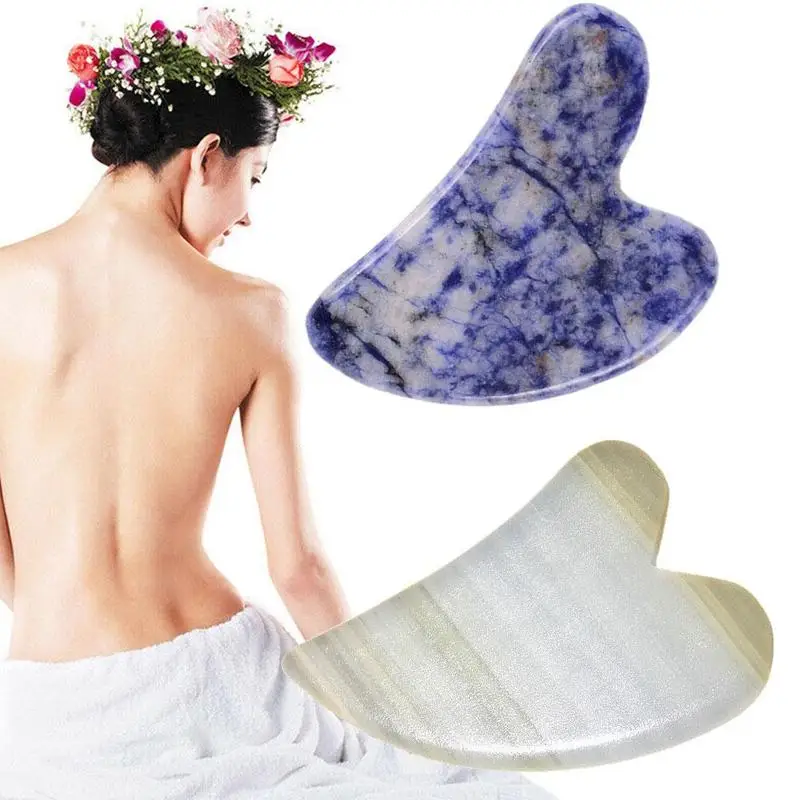 

Multicolor Natural Jade Beauty Scraping Massage Tools Spa Gue Gua Face Sha Firmly Che Care Roller Physiotherapy Skin T5S3