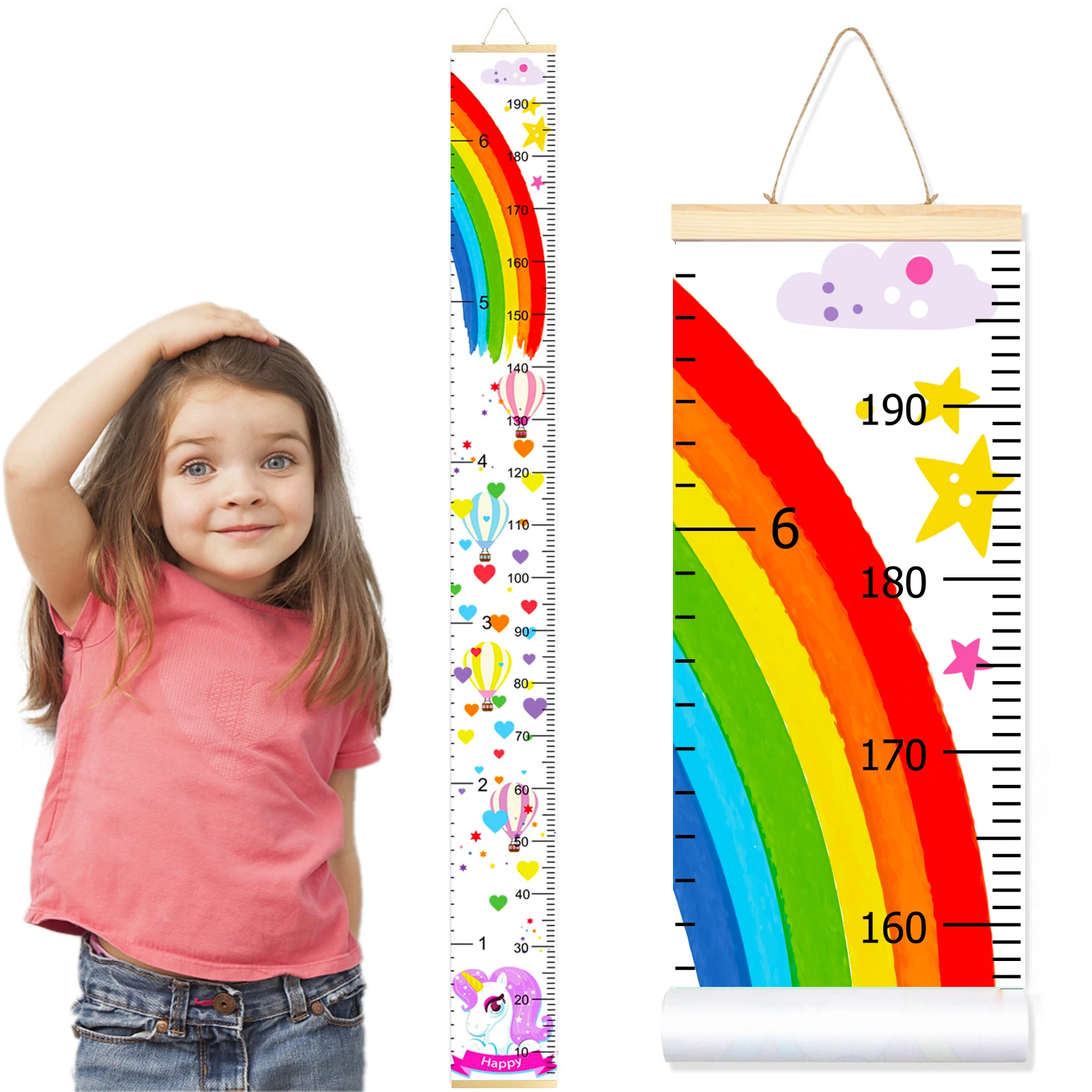 Радуга Единорог детское подвесное график роста детей стикер правило таблице