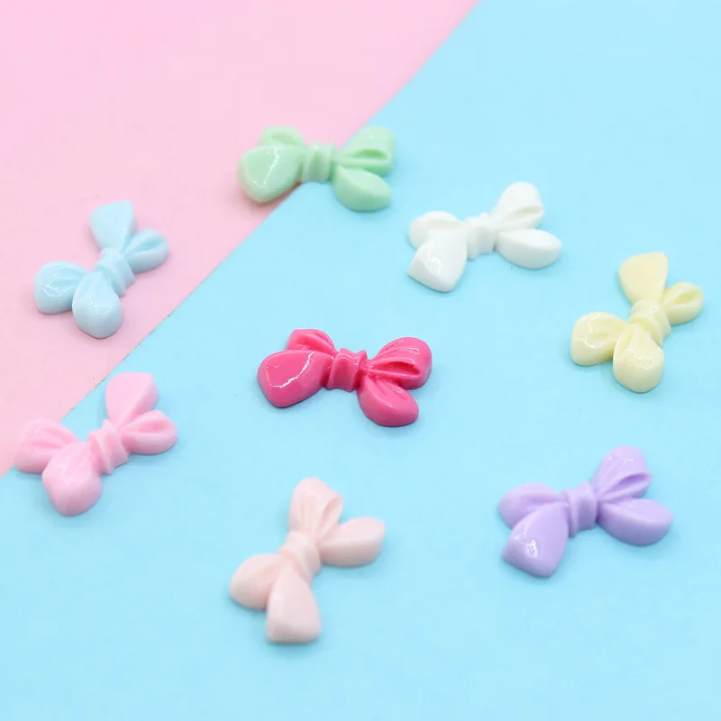 20 штук Kawaii из смолы) с плоским дном бантики Запчасти ушной телефон оболочки