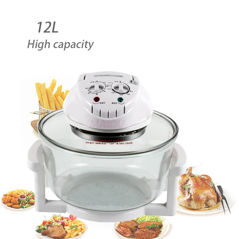 

12L дома аэрофритюрница для приготовления блюд без 220V интеллигентая (ый) микрокомпьютер антипригарная сковорода масло бесплатная печь прозр...