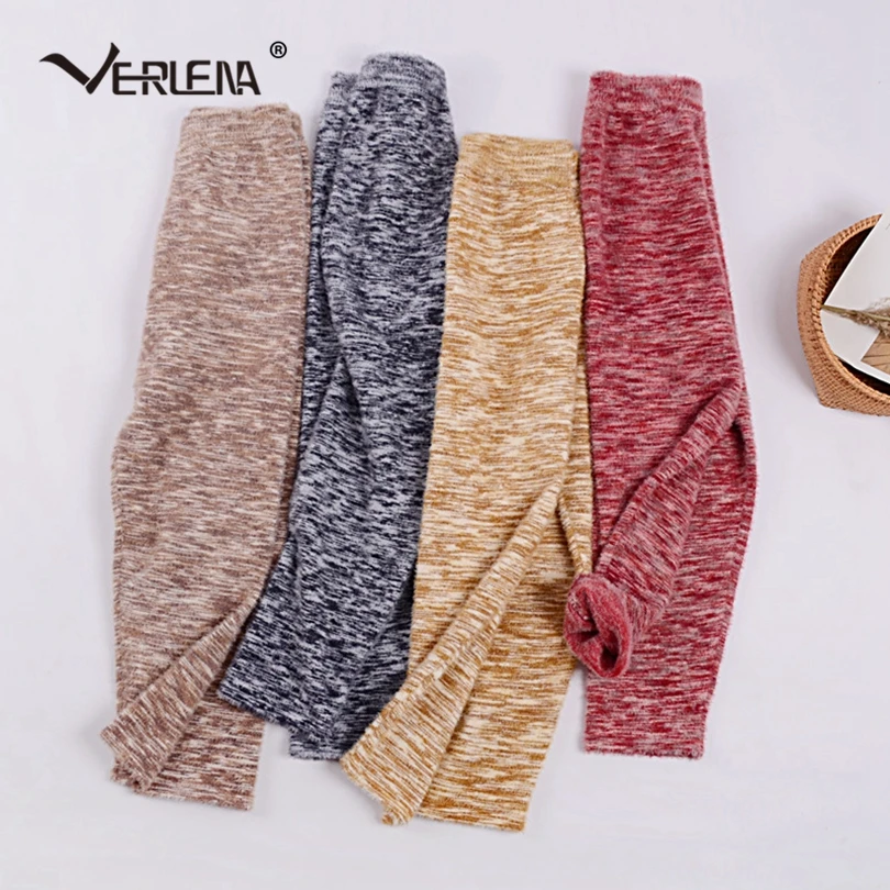 Verlena поддельные норковые кашемировые Пушистые вязаные брюки женские снежные