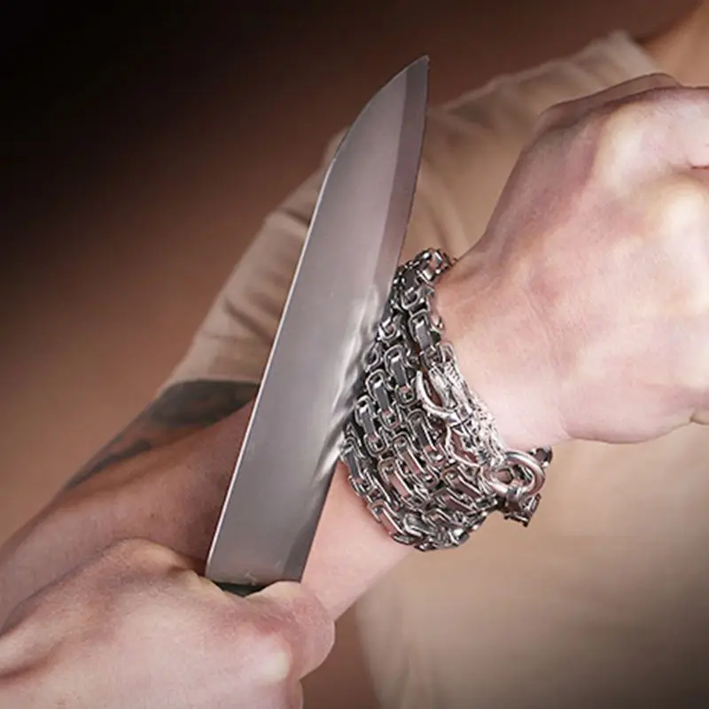 Браслет из нержавеющей стали для самообороны браслет с металлическим плетением