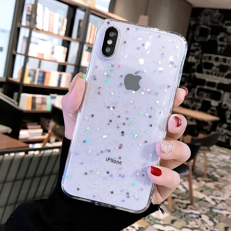 Модный Блестящий чехол со звездами для телефона Huawei Nova 3 3i 2S 4 4E 5 5i 6 se 5T | Мобильные