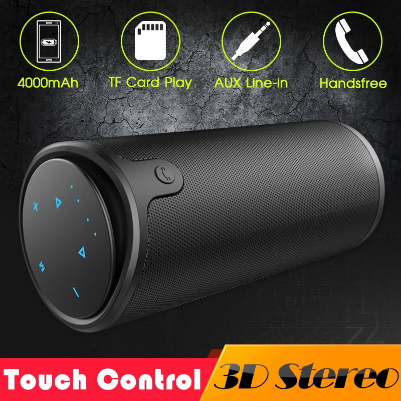 ZEALOT S8 3D стерео bluetooth колонка беспроводной сабвуфер Портативная с сенсорным