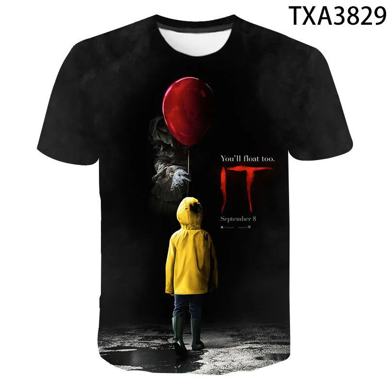 

Летняя модная футболка с 3D-принтом It Нику 2 джокера, повседневные мужские, женские, детские футболки с коротким рукавом для мальчиков и девоч...