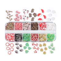christmas nail art makeup decorations halloween polymer clay slices nail sequins manicure charms nail supplies for professionals