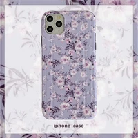 retro sweet girls romantic lavender flowers art phone case for iphone 11 pro max x xr xs 7 8 plus 7plus case soft silicone cover
