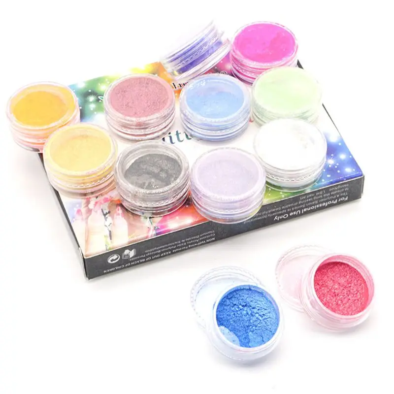 

60Pcs Resin Pearl Pigment Mica Powder Glitters Sequains Nail Art Jewelry Making