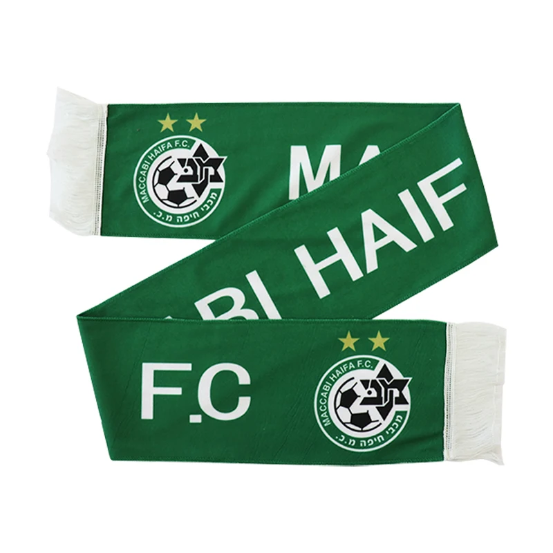 

Maccabi Haifa Israel FC Football Club Double-sided Printing 15x145cm Fleece Scarf for Fans