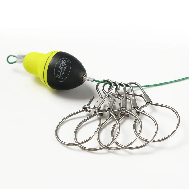 New Brand Fishing Lock Buckle with Reel Stainless Steel Live Fish Locks Belt Fishing Tackle Tools Stringer Floats Fishing Reel