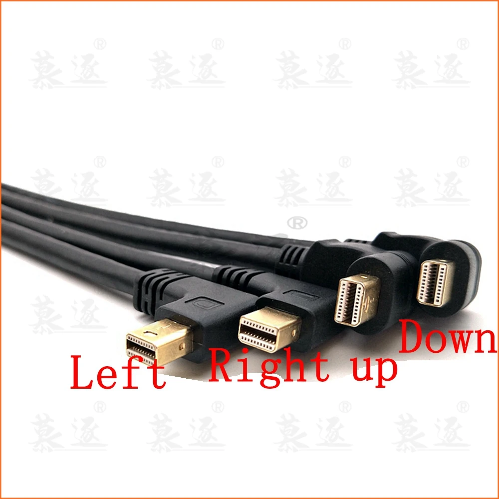 90 градусов вверх и вниз левый правый угловой интерфейс Thunderbolt Mini DisplayPort Мужской