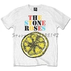 Мужская хлопковая футболка с коротким рукавом, с логотипом Каменные розы: лимон