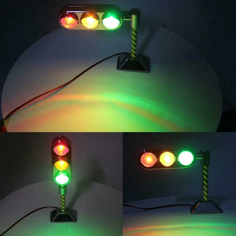 

Mini Traffic Signs Road Light Block with LED Children Traffic Safe Education Learning Montessori Train Car Toys Birthdays Gifts