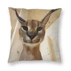 Наволочки Floppa Meme с милым каракальным котом, декоративные домашние современные наволочки, Мягкая Наволочка