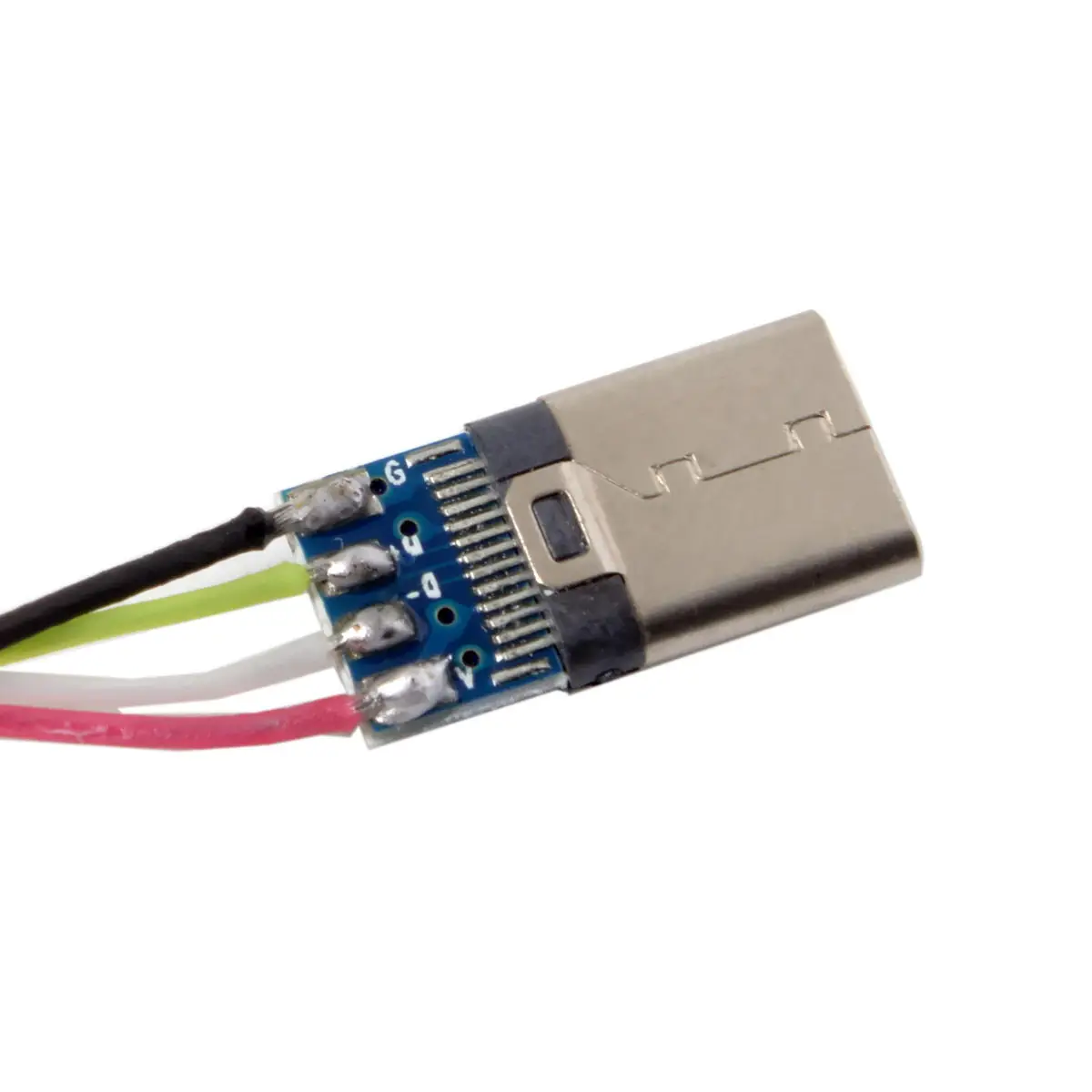 USB Type C OTG адаптер конвертер DIY 24pin Мужской хост тип 5 1 k резистор с черным корпусом|Компьютерные кабели и