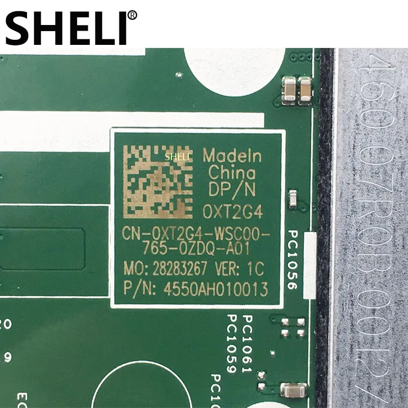 SHELI для DELL 0XT2G4 XT2G4 Inspiron 15 3567 3467 Материнская плата ноутбука I3-6006U 15341-1 DDR4