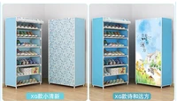 simple shoe cabinet combination shoe rack dustproof rolling door shoe cabinet