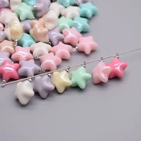 high quality 1050pcs 17mm acrylic five pointed star charms pendants for jewelry making findings diy necklace earringst keychain