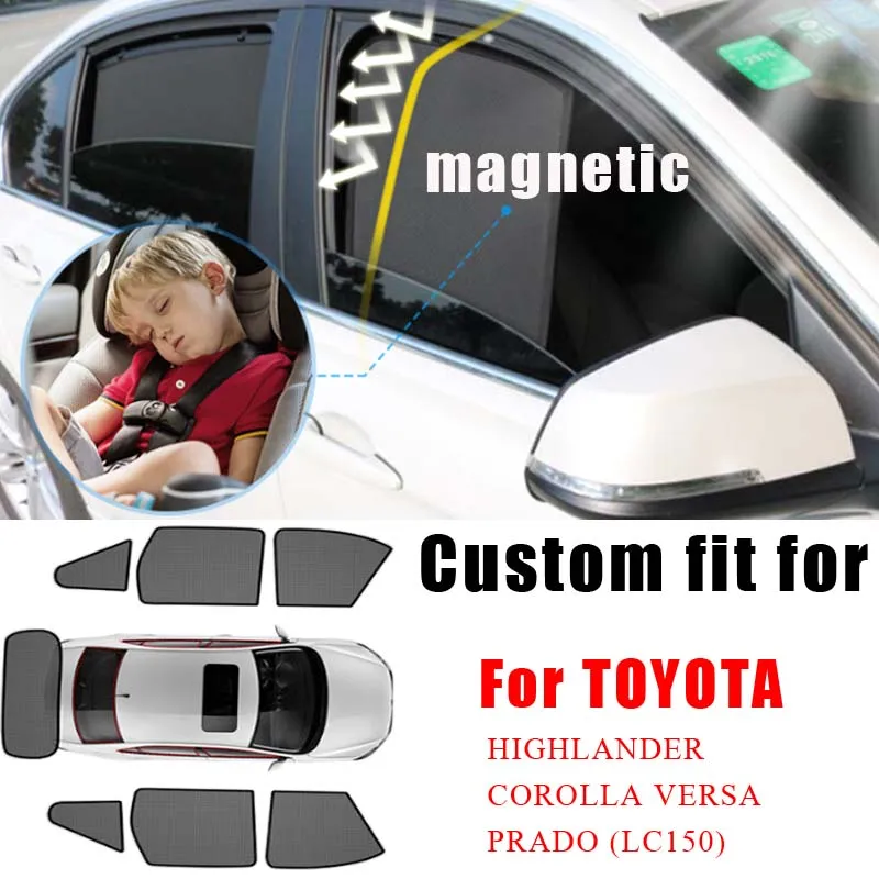 Магнитный автомобильный чехол на заказ Солнцезащитная занавеска козырек окно