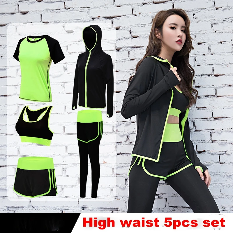 

Women Yoga Set Slim Breathable Fitness Clothes Outdoor Gym Run Tracksuit Workout Yoga Suit Sportwear Sports Outfit For Female