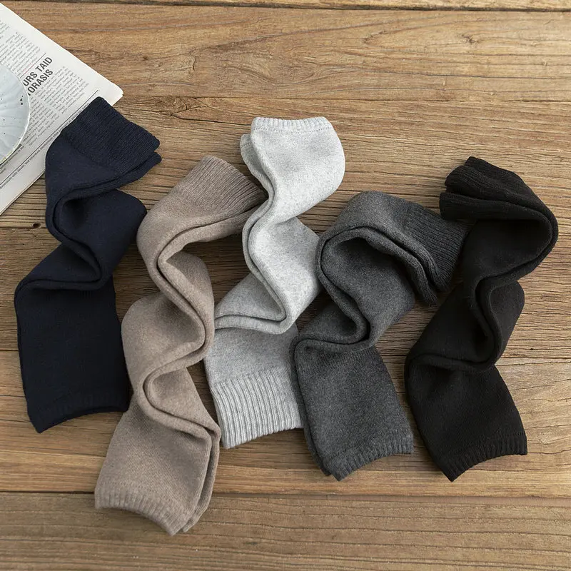 Гетры для мужчин и женщин осень зима 2019 хлопковые махровые утепленные носки до